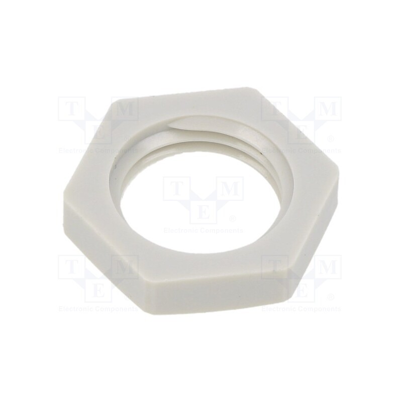 2 pcs x PMA - GMN-M16 - Nut, Thread: metric, polyamide, PMAFIX MN, -40÷105°C, grey, 22mm