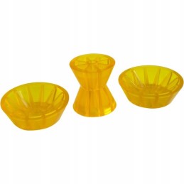 Set of bow roller with two PVC knott covers