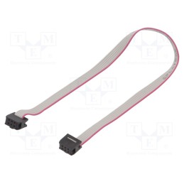 2 pcs x CONNFLY - DS1052-062B2NA203001 - Ribbon cable with IDC connectors, Cable ph: 1.27mm, 0.3m