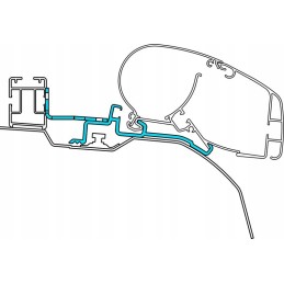 Adapter for Ducato PR2000 2500 Dometic awning