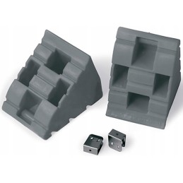 Fiamma level chock set of camper wheel locks