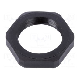 2 pcs x TECHNO - 6040050CC - Nut, PG16, polyamide, UL94V-2, black, -40÷125°C, Thread: PG