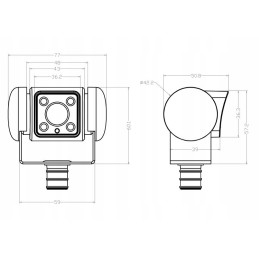 Perfect cam 45 Dometic reversing camera for camper