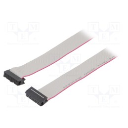 2 pcs x CONNFLY - DS1052-162B2NA206001 - Ribbon cable with IDC connectors, Cable ph: 1.27mm, 0.6m