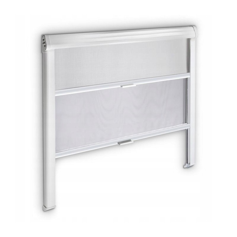 Sunscreen roller blind with mosquito net Rastrollo 3000 1360x810 in wa