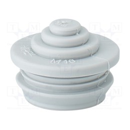 2 pcs x HENSEL - 3600170 - Grommet, elastomer thermoplastic TPE, grey, -25÷35°C, 3.5÷12mm