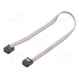 2 pcs x CONNFLY - DS1052-062B2MA203001 - Ribbon cable with IDC connectors, Cable ph: 1.27mm, 0.3m