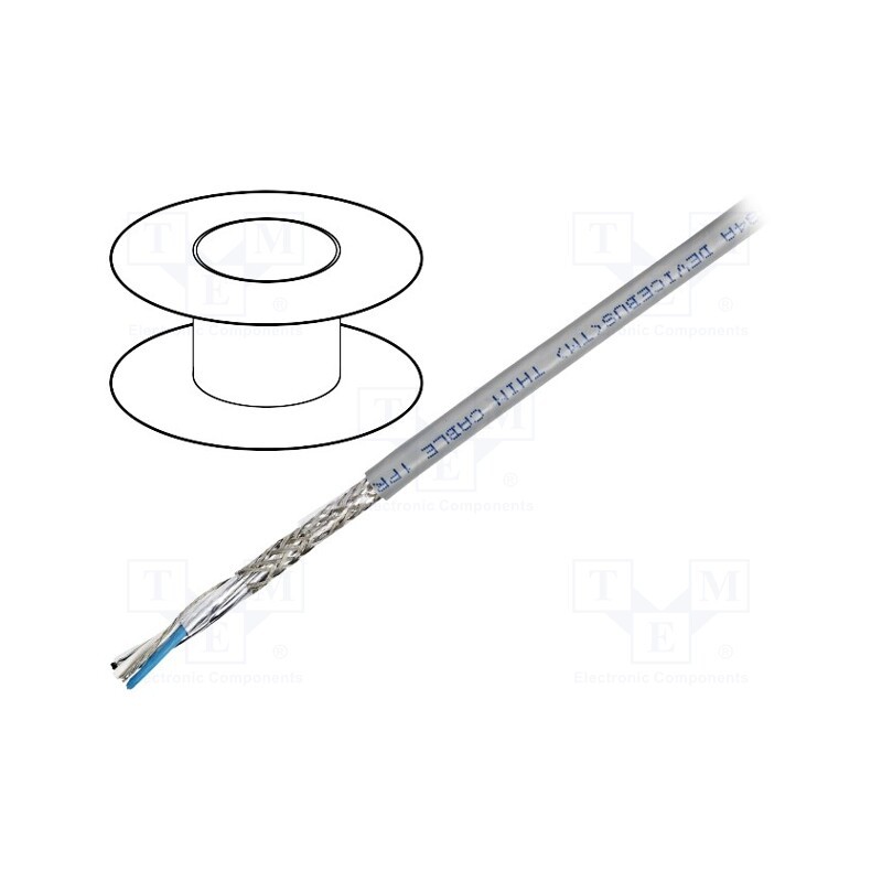 2 m x BELDEN - 3084A T5U500 - Wire, 1x2x22AWG,1x2x24AWG, DeviceBus,DeviceNet, stranded, Cu