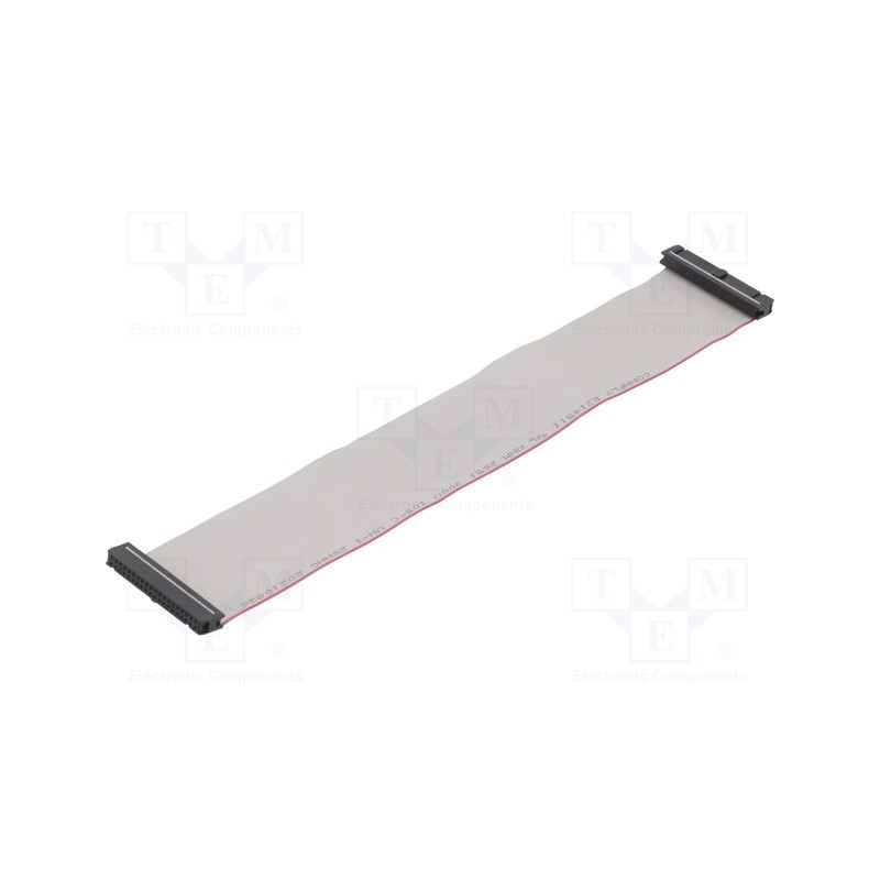 2 pcs x CONNFLY - DS1052-402B2NA203001 - Ribbon cable with IDC connectors, Cable ph: 1.27mm, 0.3m