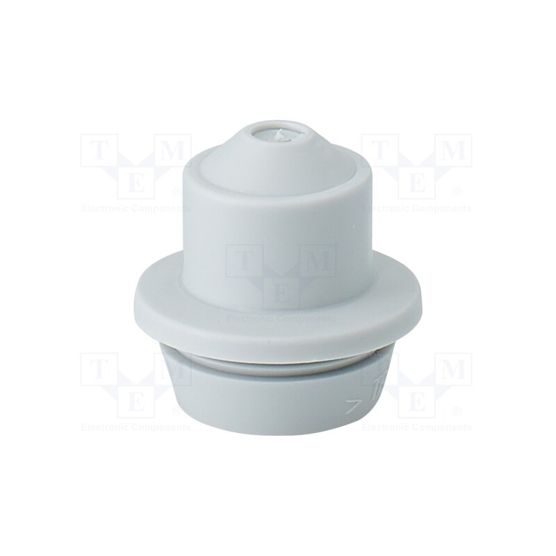 2 pcs x HENSEL - 3600185 - Grommet, elastomer thermoplastic TPE, light grey, 5÷10mm, IP65