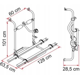 Carry bike caravan hobby fiamma bicycle rack