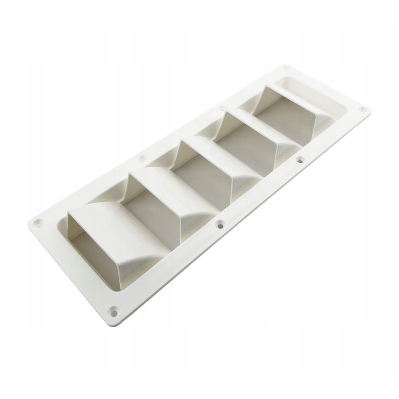 White ventilation grille 336 x 120 mm