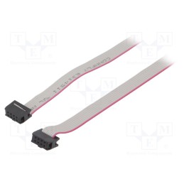 2 pcs x CONNFLY - DS1052-082B2NA206001 - Ribbon cable with IDC connectors, Cable ph: 1.27mm, 0.6m