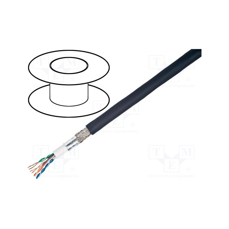 2 m x BELDEN - 7938A B59500 - Wire, SF/UTP, 4x2x24AWG, industrial Ethernet,outdoor, 5e, Cu
