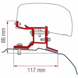 Fiamma f40 transit 12 awning roof adapter
