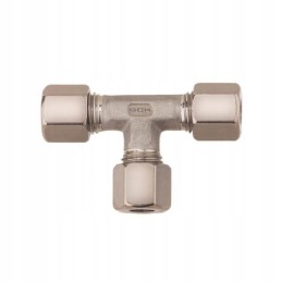 Gas tee connector RVS 10 10 10 gok for a camper