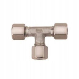 Gas tee connector RVS 10 10 10 gok for a camper