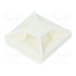 4 pcs x PANDUIT - ABM1M-A-C - Holder, self-adhesive, polyamide, white, Tie width: 2.5mm, Ht: 4mm