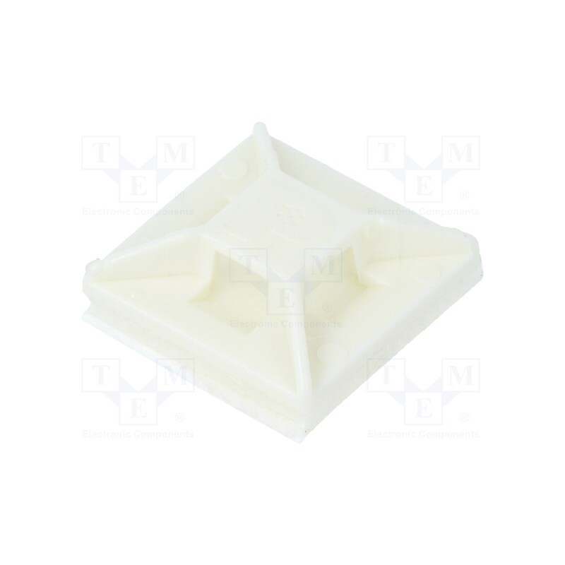 4 pcs x PANDUIT - ABM1M-A-C - Holder, self-adhesive, polyamide, white, Tie width: 2.5mm, Ht: 4mm