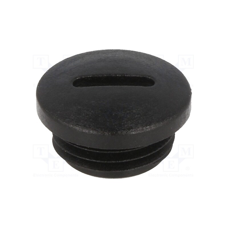 4 pcs x HUMMEL - 1.251.1601.50 - Stopper, M16, 1.5, IP54, polyamide, black, V-N-FS, Thread: metric