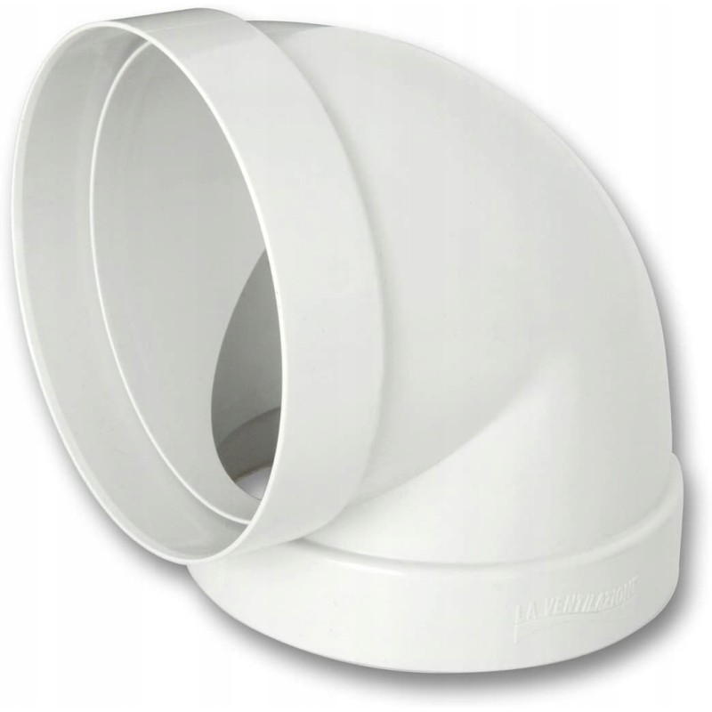 Elbow curve 90 round d 100 for ventilation