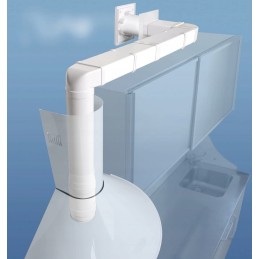 Elbow curve 90 round d 100 for ventilation