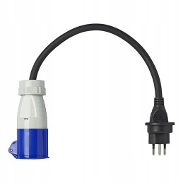 Adapter CEE socket plug Switzerland 230v cable