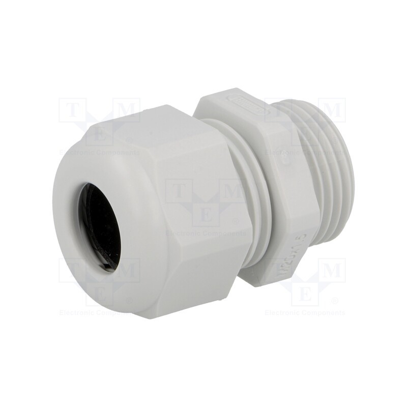 5 pcs x HUMMEL - 1.209.2000.50 - Cable gland, M20, 1.5, IP68, polyamide, light grey, UL94V-0, HSK-K
