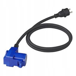 Cee adapter plug to 230v socket, cable 1 5m camper