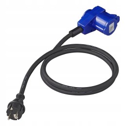Cee adapter plug to 230v socket, cable 1 5m camper