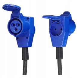 Cee adapter plug to 230v socket, cable 1 5m camper