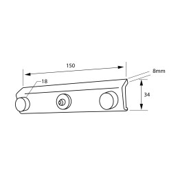 Cascade fem 2 forklift slide, plastic