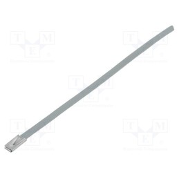 5 pcs x FIX&FASTEN - FIX-STB-152S - Cable tie, L: 152mm, W: 4.5mm, stainless steel, steel, Ømax: 25mm