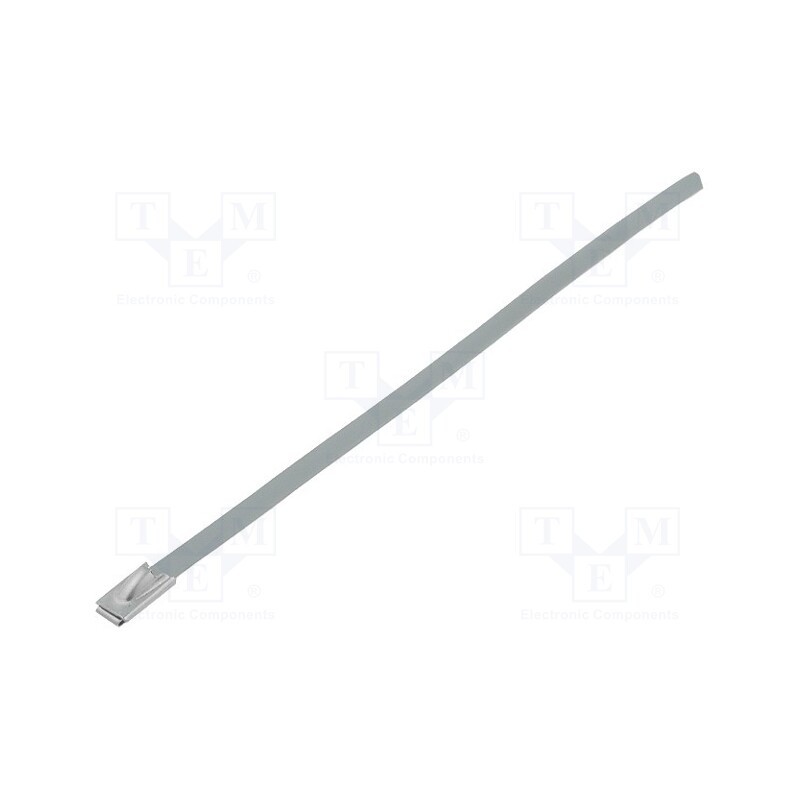 5 pcs x FIX&FASTEN - FIX-STB-152S - Cable tie, L: 152mm, W: 4.5mm, stainless steel, steel, Ømax: 25mm