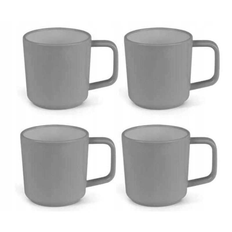 Kampa Mist cups, 4 pcs, gray non slip