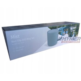 Kampa Mist cups, 4 pcs, gray non slip