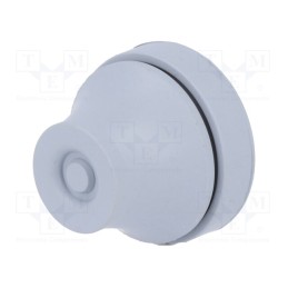 5 pcs x TRELLEBORG - 100292 - Grommet, with bulkhead, Ømount.hole: 23mm, EPDM, dark grey, IP67
