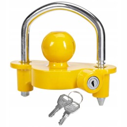 Securing the ball hitch with a hamron lock