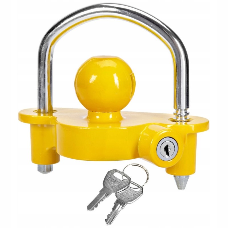 Securing the ball hitch with a hamron lock