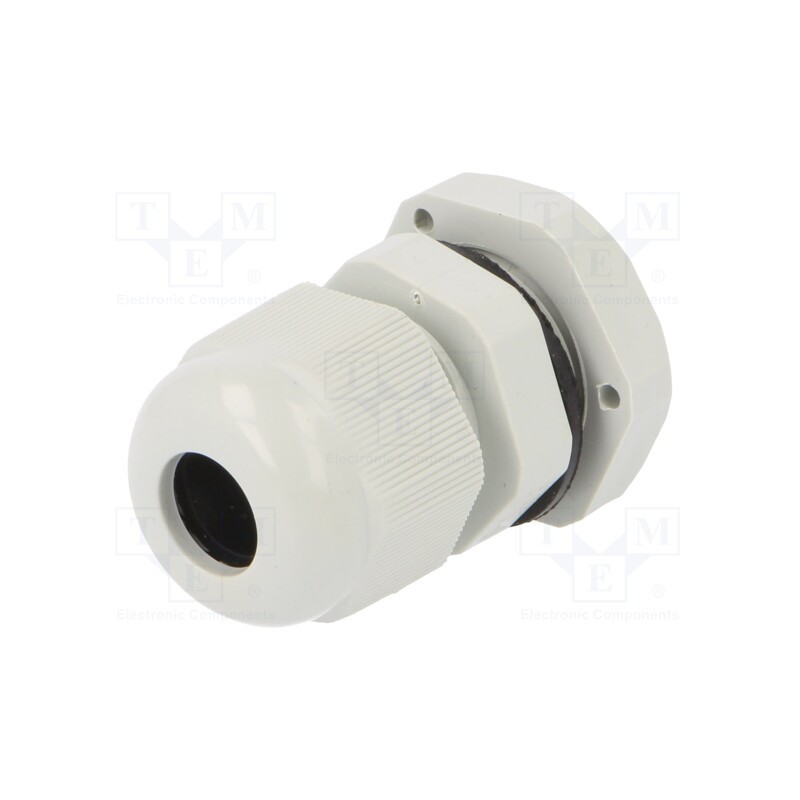 5 pcs x PAWBOL - D.3071 - Cable gland, PG9, IP67, polyamide, grey