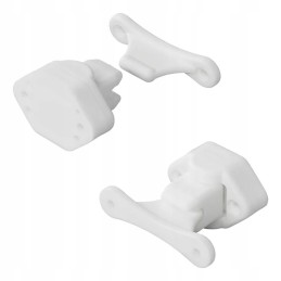 Camper trailer door lock stopper catch