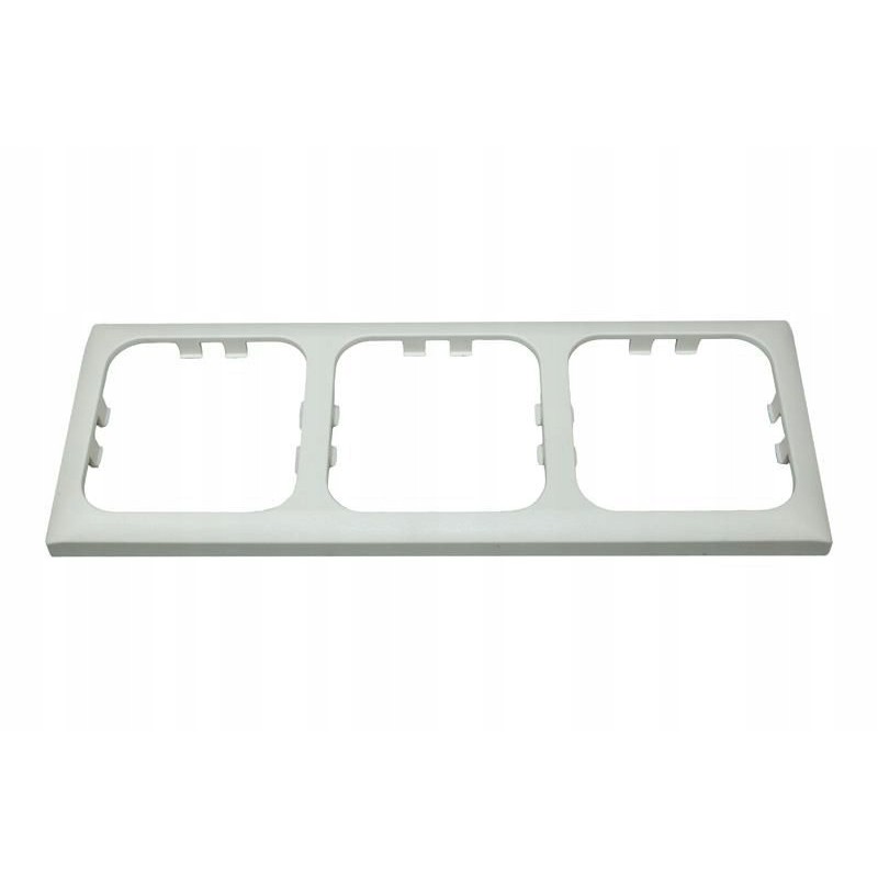 Triple camper socket cover, white haba