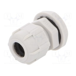 5 pcs x BM GROUP - BM4717 - Cable gland, M16, 1.5, IP68, polyamide, grey