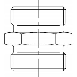 Straight connector m36x2 28l gs28l voss