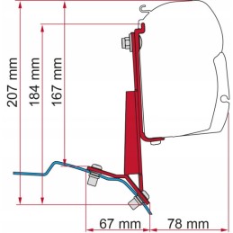 Fiamma f35 pro f45 custom 2012 awning adapter