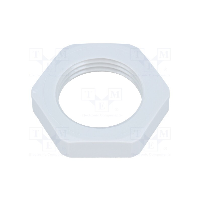 5 pcs x FIBOX - GPA M20B - Nut, M20, polyamide, 27mm, Thread: metric, Pitch: 1.5