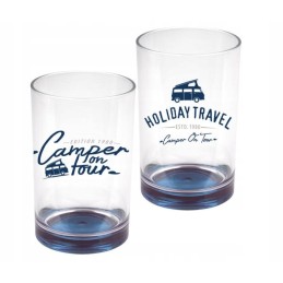 Camper glasses 350ml holiday 2 pcs