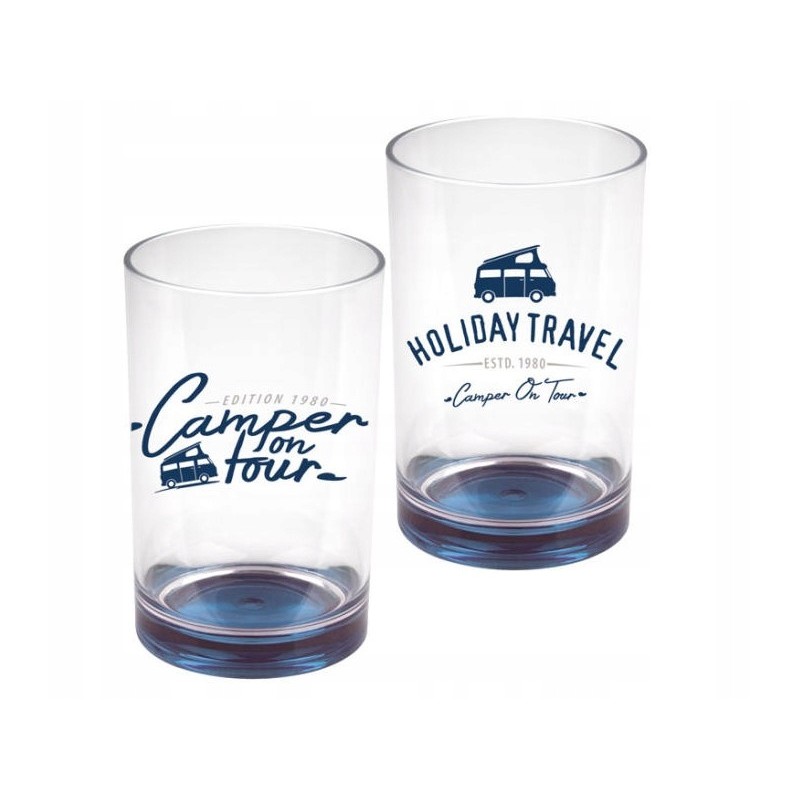 Camper glasses 350ml holiday 2 pcs