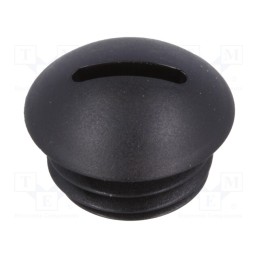 5 pcs x FIX&FASTEN - FIX-SPMA-12B - Stopper, M12, 1.5, polyamide, black, 6mm