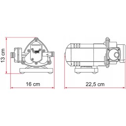 Pressure water pump Fiamma Aqua 8 12v 7l min